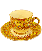 แก้วกาแฟเบญจรงค์ ลายเขี้ยวยักษ์ ครึ่งลาย แก้วกาแฟเบญจรงค์ ลายเขี้ยวยักษ์ ครึ่งลาย