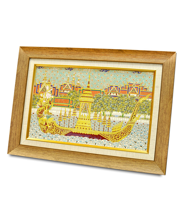 Narai Song Suban Boat hand-painted on tile